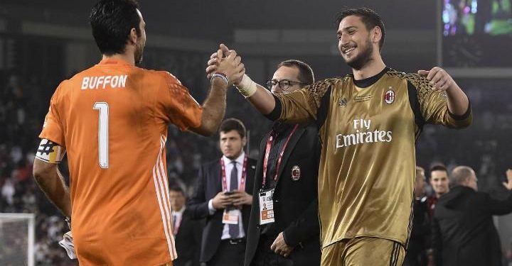 Buffon_Donnarumma_Juve_Milan_lapresse_2017