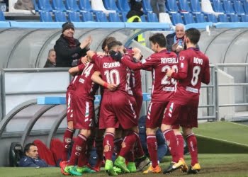 Cesarini_Bovo_Riverola_Reggiana_gol_lapresse_2018