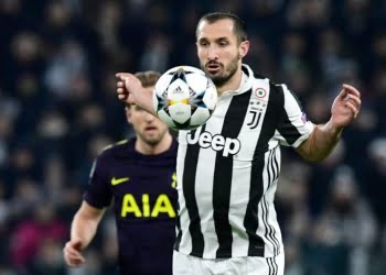 Chiellini Kane Juventus Tottenham lapresse_2018