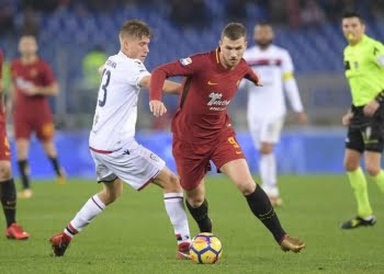 Dzeko_Romagna_Cagliari_Roma_lapresse_2018