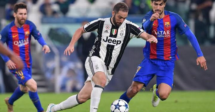 Higuain_Barcellona_Juventus_lapresse_2017