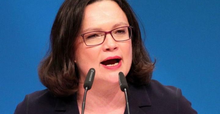 andrea_nahles_spd_germania_elezioni_lapresse_2018