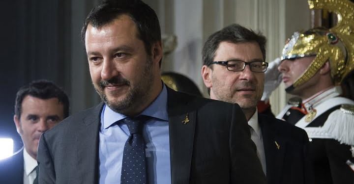 centinaio_salvini_giorgetti_consultazioni_lapresse_2018