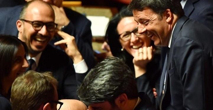 matteo_renzi_senato_senatori_lapresse_2018