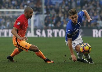 Bruno_Peres_Praet_Sampdoria_Roma_lapresse_2018