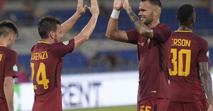 Castan_Florenzi_Roma_lapresse_2018