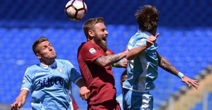 De_Rossi_Roma_Lazio_testa_lapresse_2017