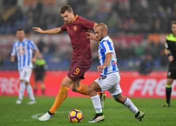 Dzeko_Benali_Pescara_Roma_lapresse_2017