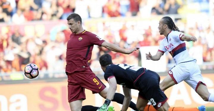 Dzeko Lamanna Roma Genoa