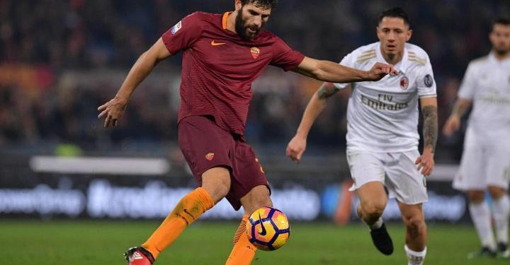 Fazio_Lapadula_Roma_Milan_lapresse_2017