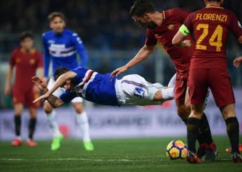 Florenzi_capitano_Sampdoria_Roma_lapresse_2018