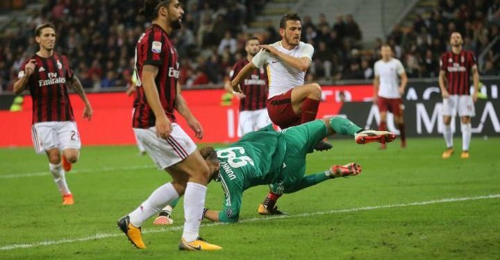 Florenzi_gol_Roma_Milan_lapresse_2017