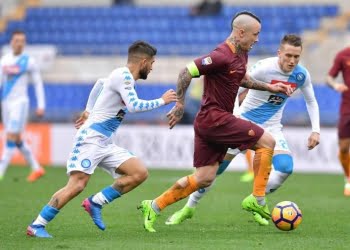 Insigne_Nainggolan_Napoli_Roma_lapresse_2017