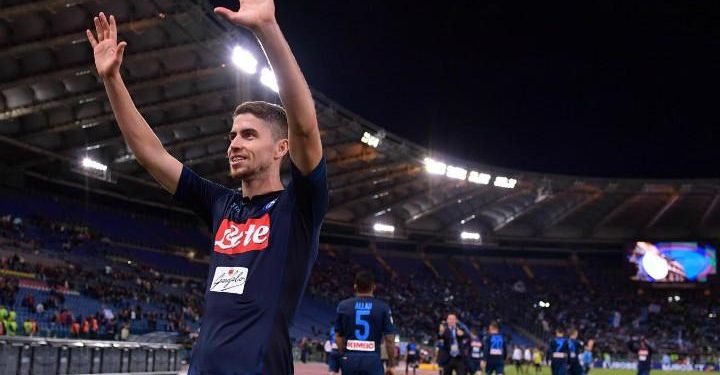 Jorginho_Napoli_Lazio_saluto_lapresse_2017