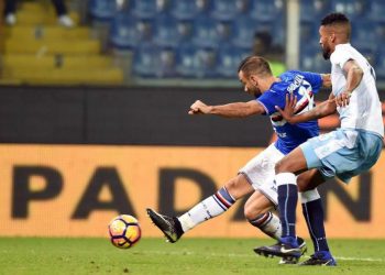 Quagliarella_Wallace_Lazio_Sampdoria_lapresse_2017