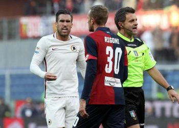 Strootman_Rigoni_Roma_Genoa_lapresse_2017