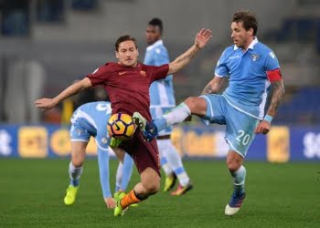 Totti_Biglia_Lazio_Roma_lapresse_2017