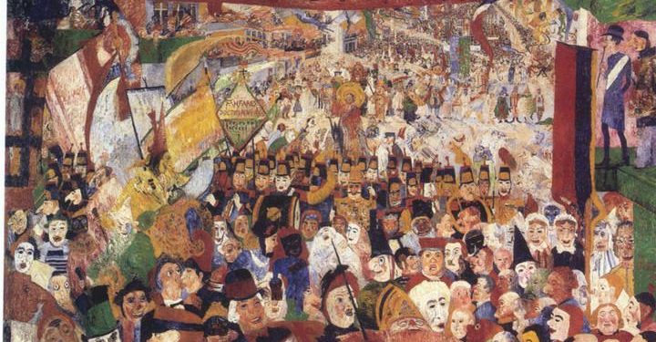 james_ensor_entrata_cristo_bruxelles_1889_1888_arte