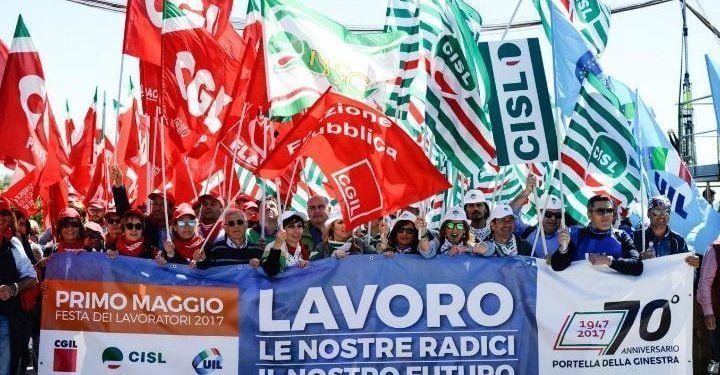 sciopero_sindacati_lavoro_cgil_cisl_uil_protesta_lapresse_2017