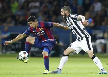 Suarez_Bonucci_Juventus_Barcellona_lapresse_2017