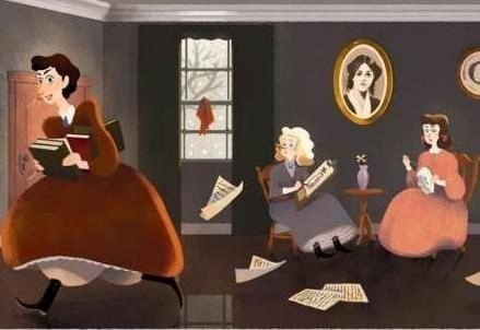 louisamayalcott_doodle_google