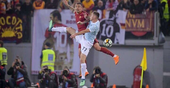 Kolarov_Marusic_Roma_Lazio_derby_lapresse_2018