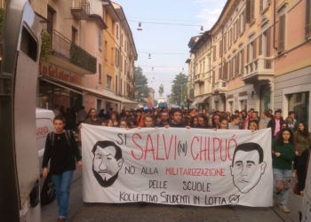 scuola_piazza_proteste_salvini_dimaio_twitter_2018