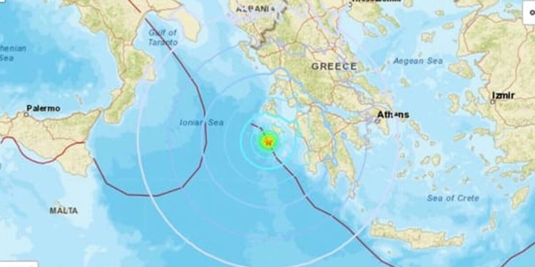 Terremoto sull'Isola di Zante