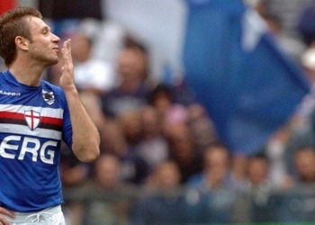 Antonio Cassano ai tempi della Sampdoria (foto La Presse)