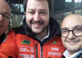 Gennaro Sangiuliano e Matteo Salvini (Facebook)