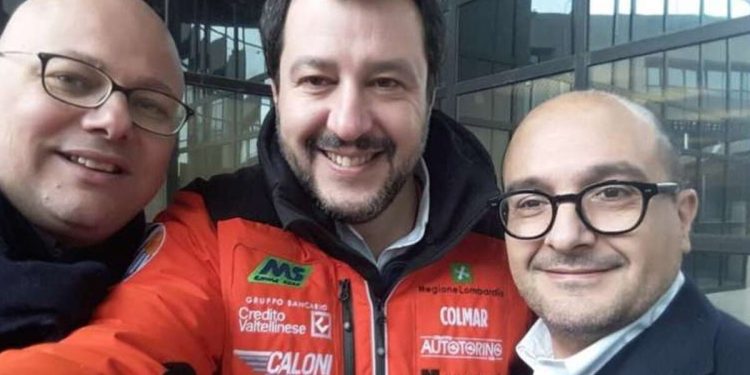 Gennaro Sangiuliano e Matteo Salvini (Facebook)