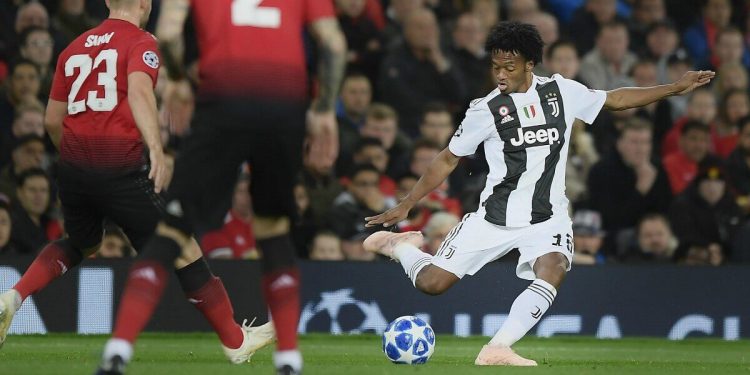 Cuadrado in Manchester United-Juventus - Foto LaPresse