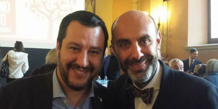 Lega, Matteo Salvini e Simone Pillon (Facebook)°