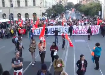 Dl sicurezza, corteo a Roma: cori contro Salvini e Di Maio