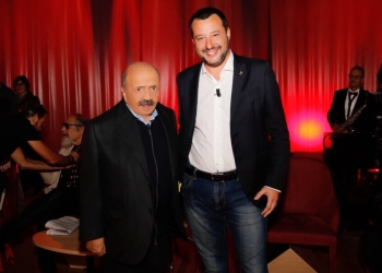 Maurizio Costanzo e Matteo Salvini