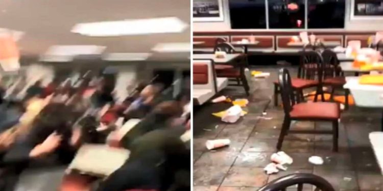 Usa, rissa tra tifosi: fast food distrutto