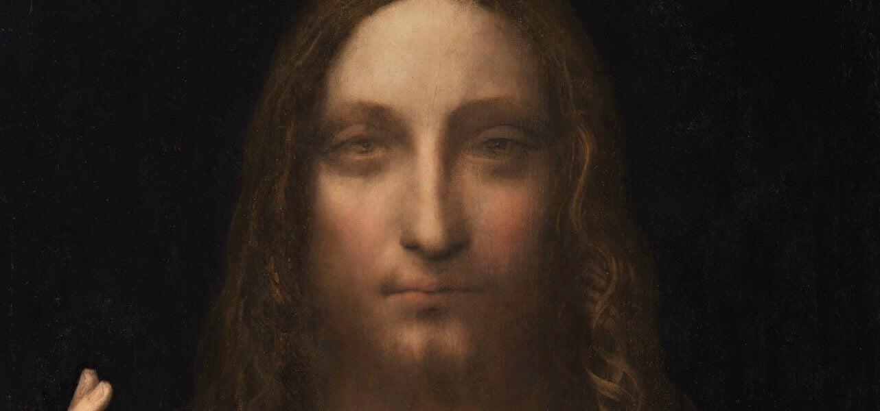 Leonardo da Vinci, Salvator Mundi, particolare (1499)