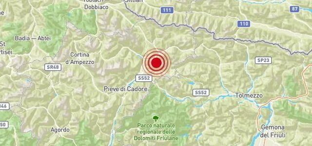 Terremoto a Belluno, Dolomiti