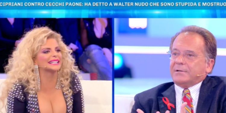 Francesca Cipriani e Cecchi Paone a Domenica Live