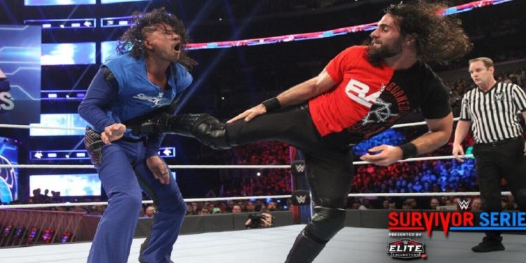 WWE Survivor Series 2018, Nakamura vs Seth Rollins (Twitter)