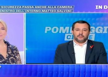 Matteo Salvini a Pomeriggio 5