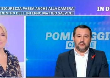 Matteo Salvini a Pomeriggio 5