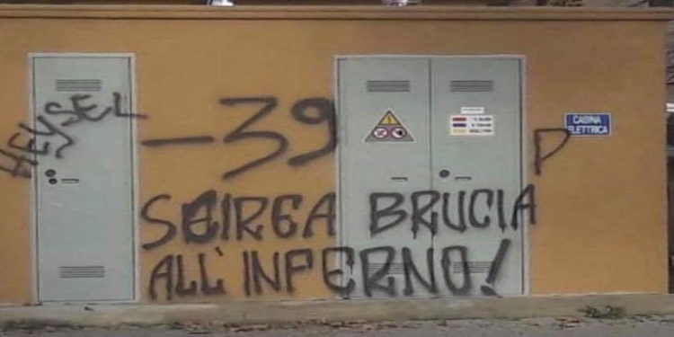 Heysel e insulti a Scirea: scritte choc prima di Fiorentina-Juventus (Foto: Twitter)