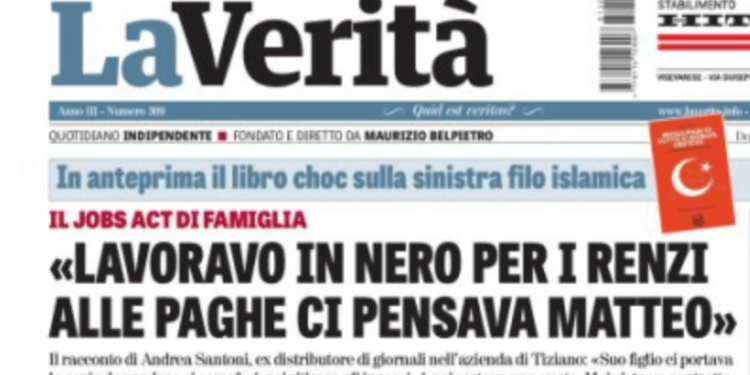 La Verità: “I Renzi usavano lavoratori in nero”