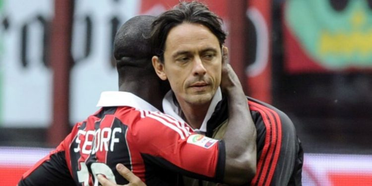 Seedorf Inzaghi, foto da Twitter