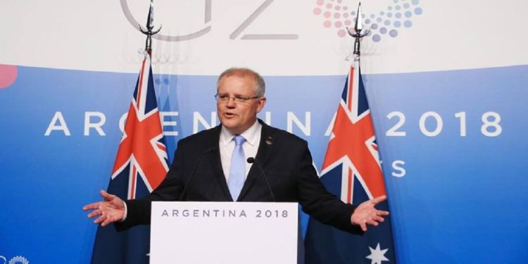 Australia il primo ministro Scott Morrison (Facebook)