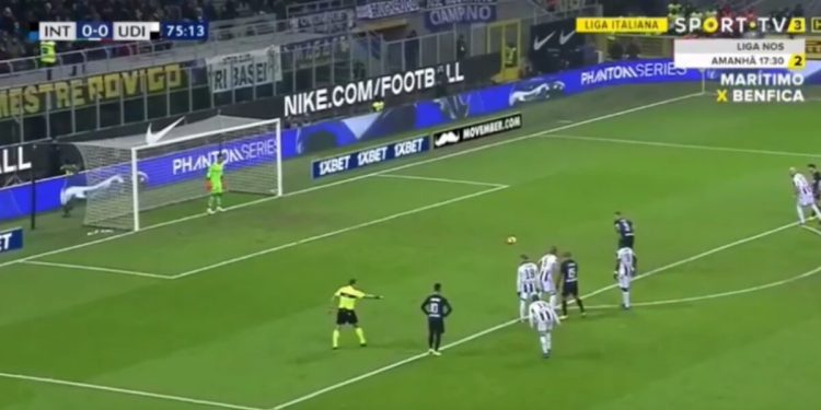 Il rigore di Icardi in Inter-Udinese (YouTube)