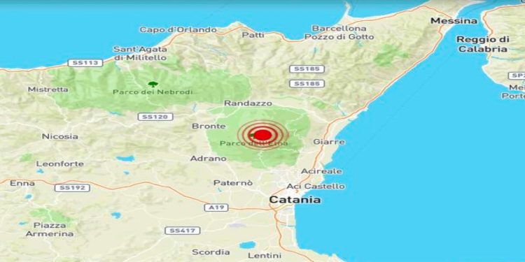 Terremoto oggi a Catania