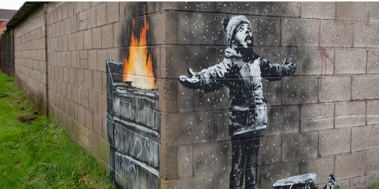 Bansky - Screenshot da video Facebook