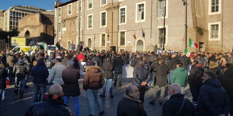 Manifestazione Ncc a Roma (Twitter)